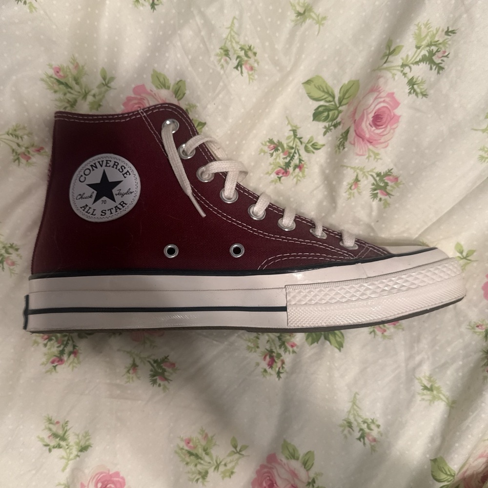 Converse Burgundy High-Top Sneakers
